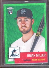Brian Miller 2022 Topps Chrome Platinum Green Wave Refractor #286 (76/99)