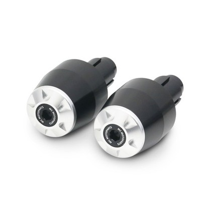 Billet Silver Bar Ends Sliders STORM For Yamaha FZ6 Fazer S 600 04-07 08 09 10