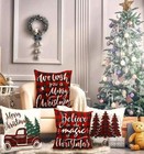 Christmas Decorations Christmas Pillow Covers 20x20 Inch Set of 4 Farmhouse — photo 6