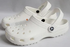 Crocs Classic Clogs Sandals MULTIPLE SIZES Unisex Adult White 10001-100