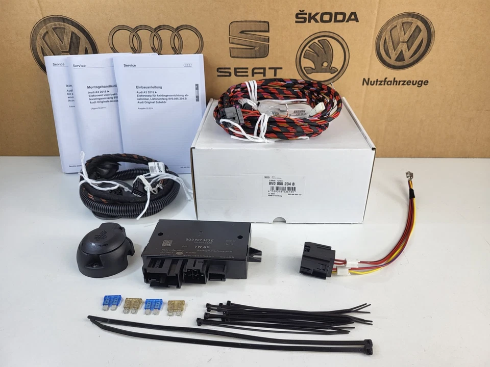 Original Audi A3 8V Anhängerkupplung Elektrosatz 8V0055204B NEU-OVP