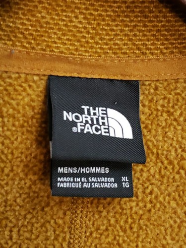 Maglione The North Face uomo XL marrone dorato testurizzato cappuccio pile roccia 1/4 zip - Foto 5 di 14