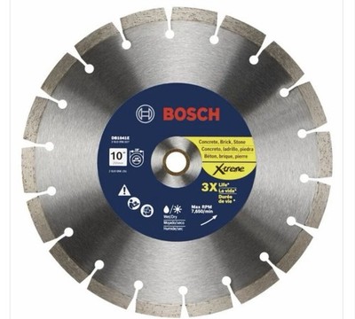Bosch DB1041E 10  Segmented Diamond Blade Concrete Brick Stone Wet Dry Cut