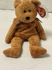 TY Beanie Baby - FUZZ the Brown Bear (9 inch) Vintage Animal Toy Plush