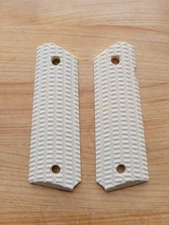 1911 GRIPS FULL SIZE COLT IVORY FISHBONE PATTERN 