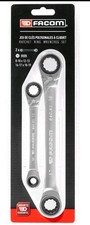 Facom 2 Piece Quatro Ratchet Ring Spanner Set