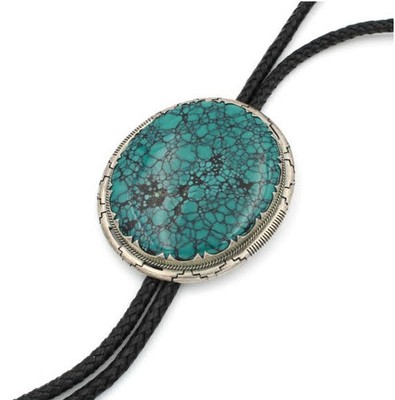 Grand Pendentif En Argent Sterling Pilot Mountain Avec Turquoise Et Goutte Deau