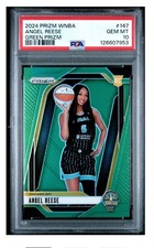 2024 PANINI PRIZM WNBA GREEN PRIZM #147 ANGEL REESE ROOKIE RC PSA 10 GEM MINT