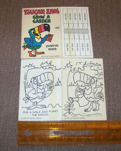 1974 Kellogg Company Toucan Sam Grow A Garden Paint