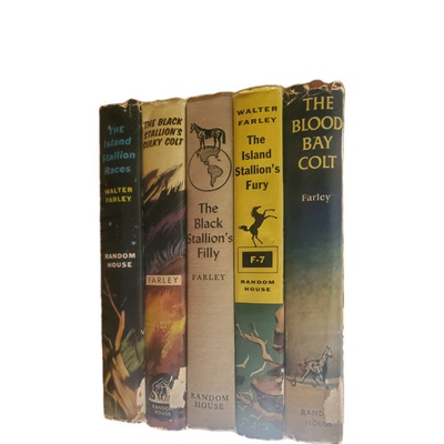 #ad #ad Set Of Vintage 1950#x27;s Black Stallion Series HCDJ Books By Walter Farley $44.50