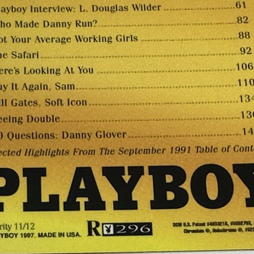 Playboy Cromo Cover Scheda Rifrattore 11/12 SHANE AND SIA BARBI TWINS R 296 - Foto 3 di 3