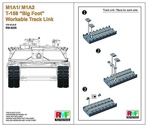 Rye Field Model RM-5009 - 1/35 Workable Tracks For M1A1/M1A2 T-158 Big Foot New