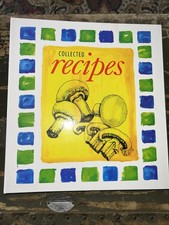 Recipe Album binder style magnetic page personal recipe file with pockets NOS