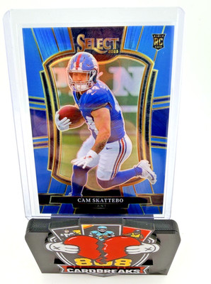 2025 Panini Select Football Cam Skattebo RC #195 LIGHT BLUE PRIZM 65/99 Rookie