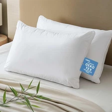 Hypoallergenic Bamboo Viscose Breathable Pillows with Down Alternative Fillin...