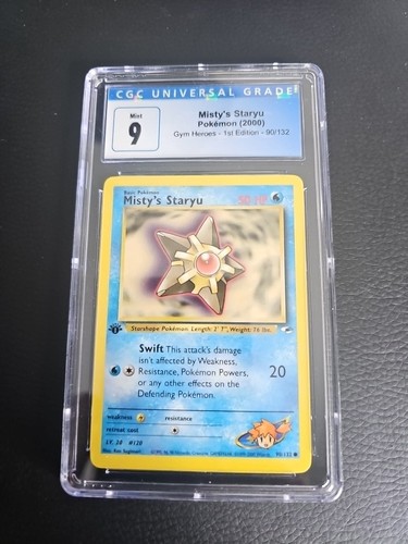 Misty's Staryu (1st Edition) graded CGC 9 for sale on eBay