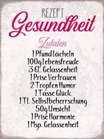 Holzschild 40X30 Cm Rezept Gesundheit Zutaten Deko Geschenk Holz Schild