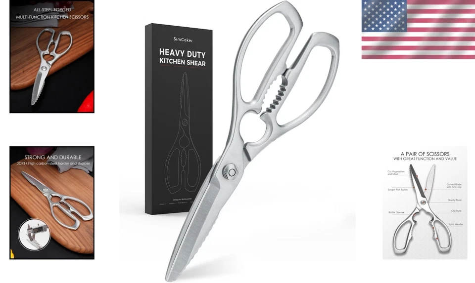 Dishwasher Safe Kitchen Shears with Added Features - Image 2 of 4