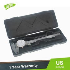 6" Dial Caliper Carbon Steel Shockproof 0.001" of one Inch With Case US