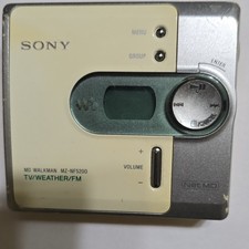 Sony MZ-NF520D MD Walkman MiniDisc Player TV/Weather/FM NetMD Beige Silver USB