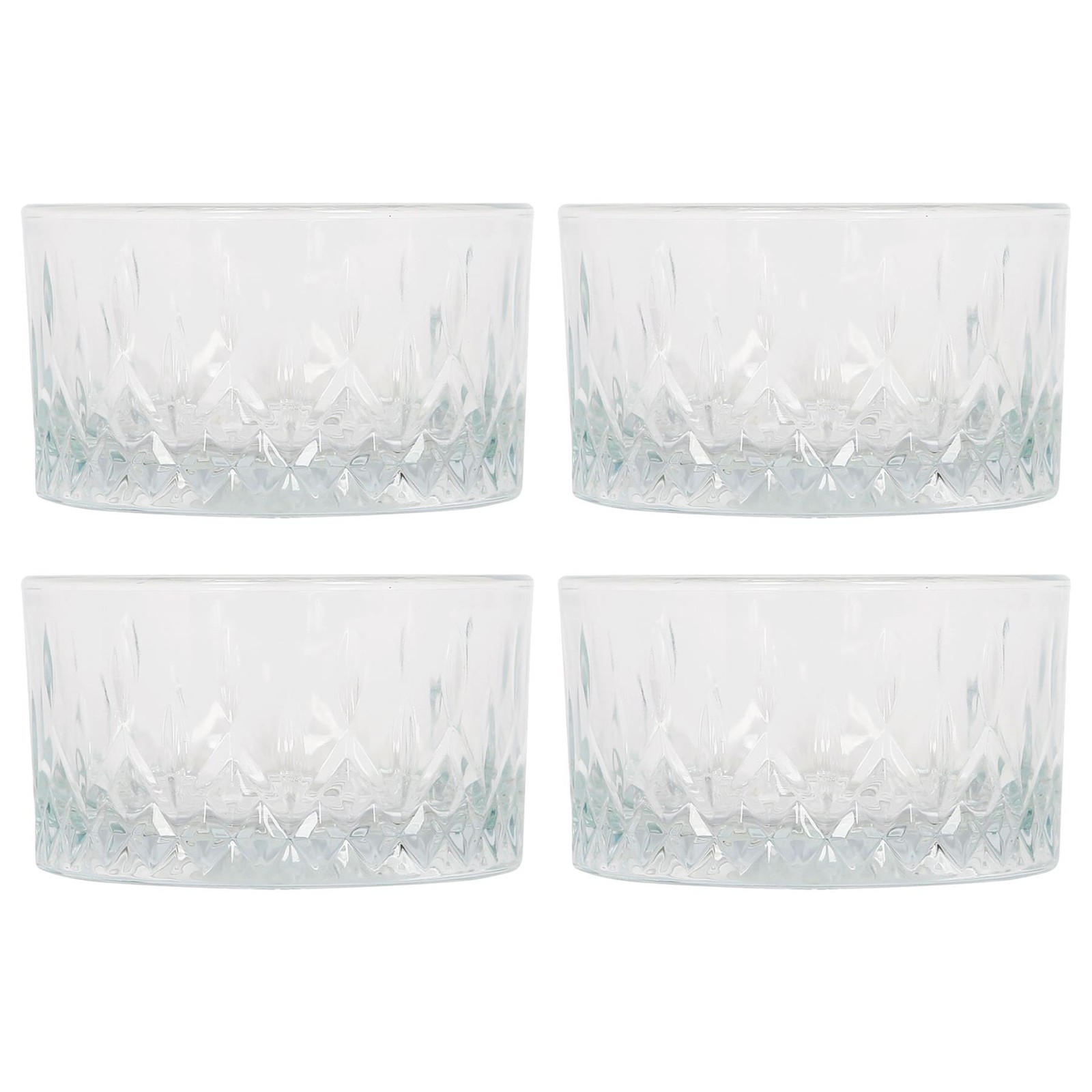 Lav Unisex Clear Odin Glass Snack Bowls - 9.5Cm - Pack Of 4 In - Image 2
