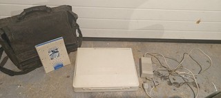 Vintage HP Portable Vectra CS Laptop Computer 1987 Rare Retro PC W/ Bag Powers O