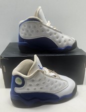 Nike Air Jordan 13 XIII Child Size 7c White Blue 414581-117 Hyper Royal W/Box