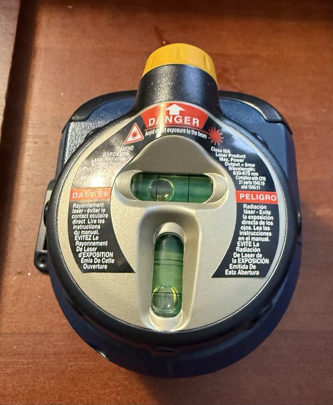 Excellent Ryobi Air Grip Laser Level ELL0001 Case, Strap, Pins & Instructions