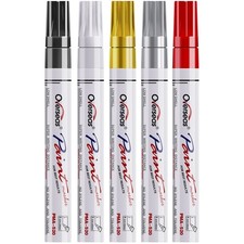 Overseas Paint Marker Pens - 5 Pack 1 Count Pack of 5 , Assorted Colors