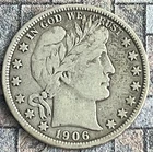 1906-D 50C Barber Half Dollar