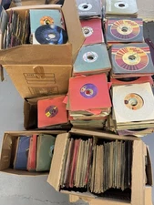 Lot Of 100 45's Records 7" RPM jukebox  pop country Rock Promos Arts Crafts