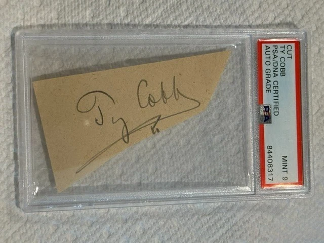 ty cobb autograph products for sale | eBay