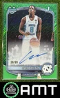 Caleb Wilson Auto 2025-26 Bowman 38/99 Chrome Green Shimmer Tar Heels CPA-CL