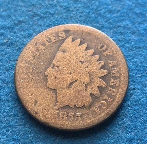 1875 Indian Head Cent Penny  Fill Out That Album !!! -S