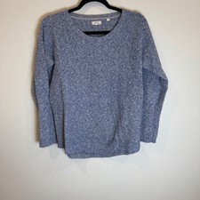 Fat Face UK 12 / US 8 Blue Knit Sweater Pullover Long Sleeve Casual