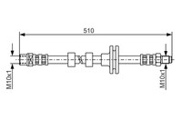 Bosch Bremsschlauch 1 987 481 157 FüR Rover Range Landrover L322 3 4X4
