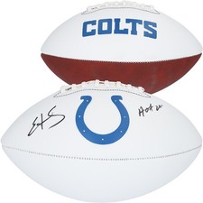 Edgerrin James Indianapolis Colts Signed Franklin Panel Football w/HOF 20 Insc