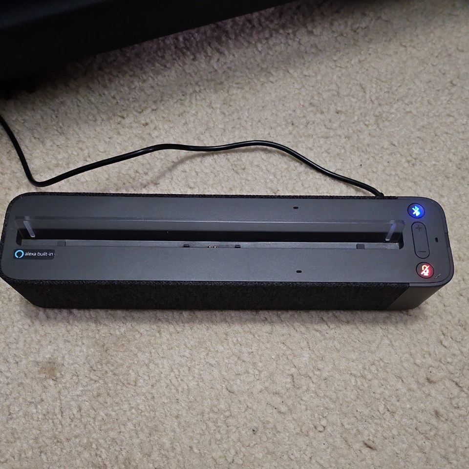 Base inteligente Alexa integrada Lenovo HA-200 27845B (P/N) SG38C43976.  ¡Con cable de CA! Foto 2 de 4