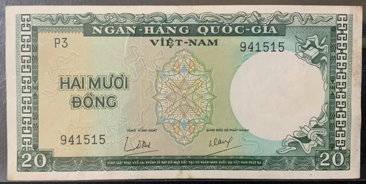 旧 南ベトナム 1964年　A1.997089 1964 Vietnamese Paper Money for sale | eBay