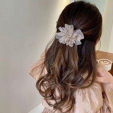 Beautifully Designed Chiffon Flower Clip for Effortless Hairstyling Anywhere