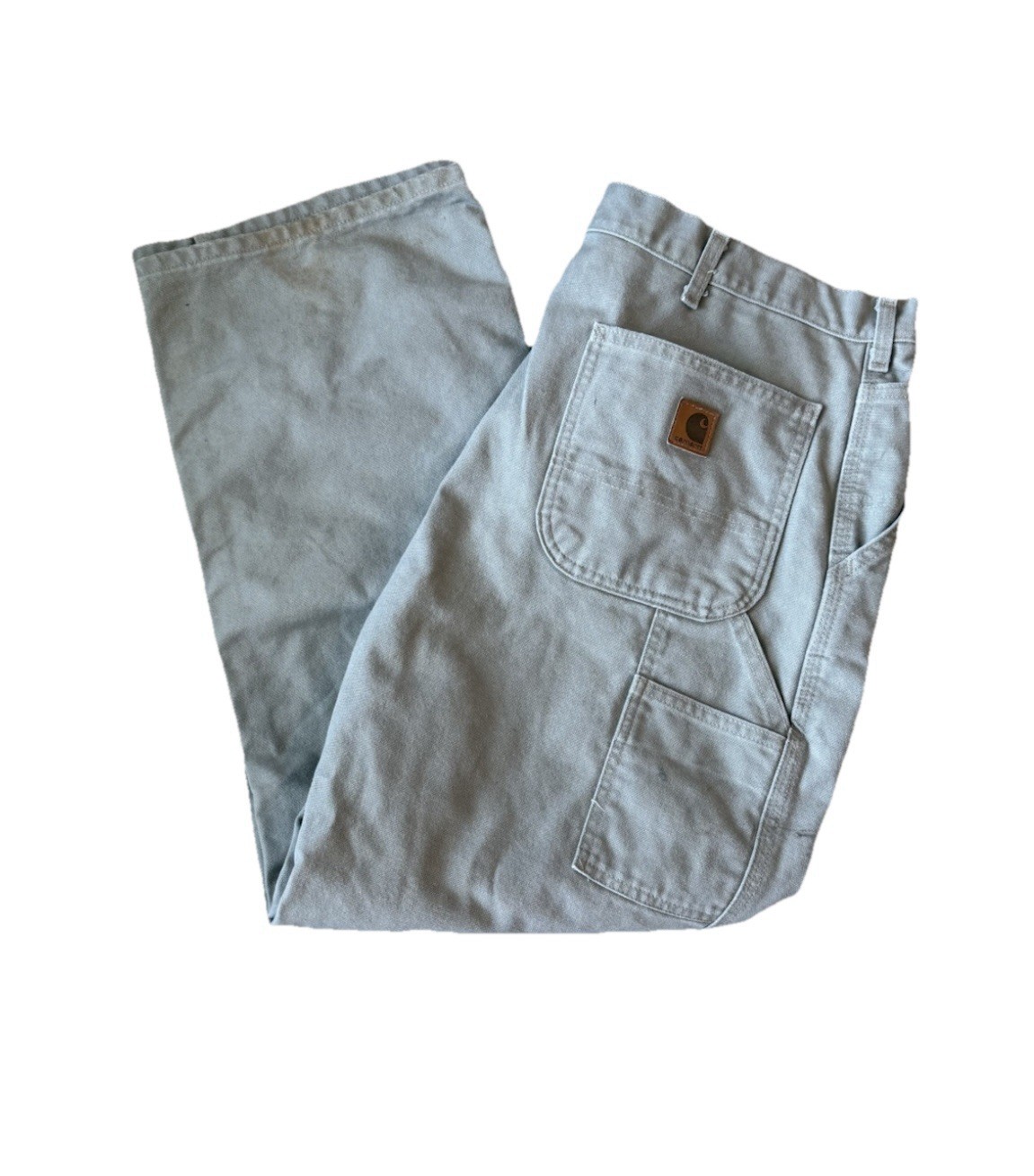 Carhartt 90s Vintage Carpenter Work Pants 38x30 Beige Utility Grunge