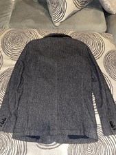 Express Men's Gray Herringbone Wool Blend Single-Breasted Blazer Jacket Size S
