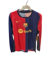 Nike Barcelona Home Shirt Jersey 24/25 Mens Size L Long Sleeved BNWT
