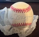 Joe Dimaggio Signed Official American League Baseball with COA