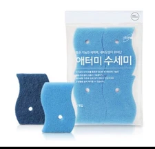 Atomy Scrubber Antibacterial Multi-Purpose Sponge Cleaning Qualities 4pcs