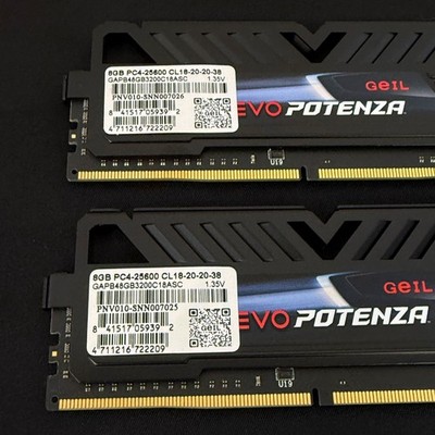 GeIL Evo Potenza 16GB 2x8GB DDR4 3200 PC4 25600 CL18