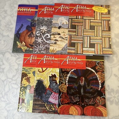 Lot of 7- ATHA Art of Rug Hooking Magazine 2014 And 2015