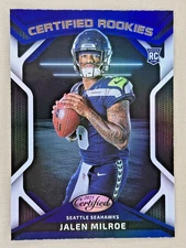 2025 Panini Certified Jalen Milroe Certified Rookies Seahawks CRK-JME