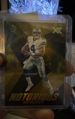 2017 Panini XR - Notorious Dak Prescott #NOT-DP Gold 7/10