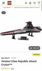 LEGO Star Wars Venator-Class Republic Attack Cruiser Set 75367 Complete